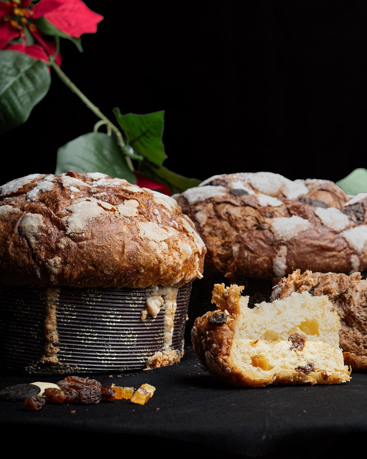 Panettone de masa madre Panttone clásico de masa madre elaborado artesanalmente