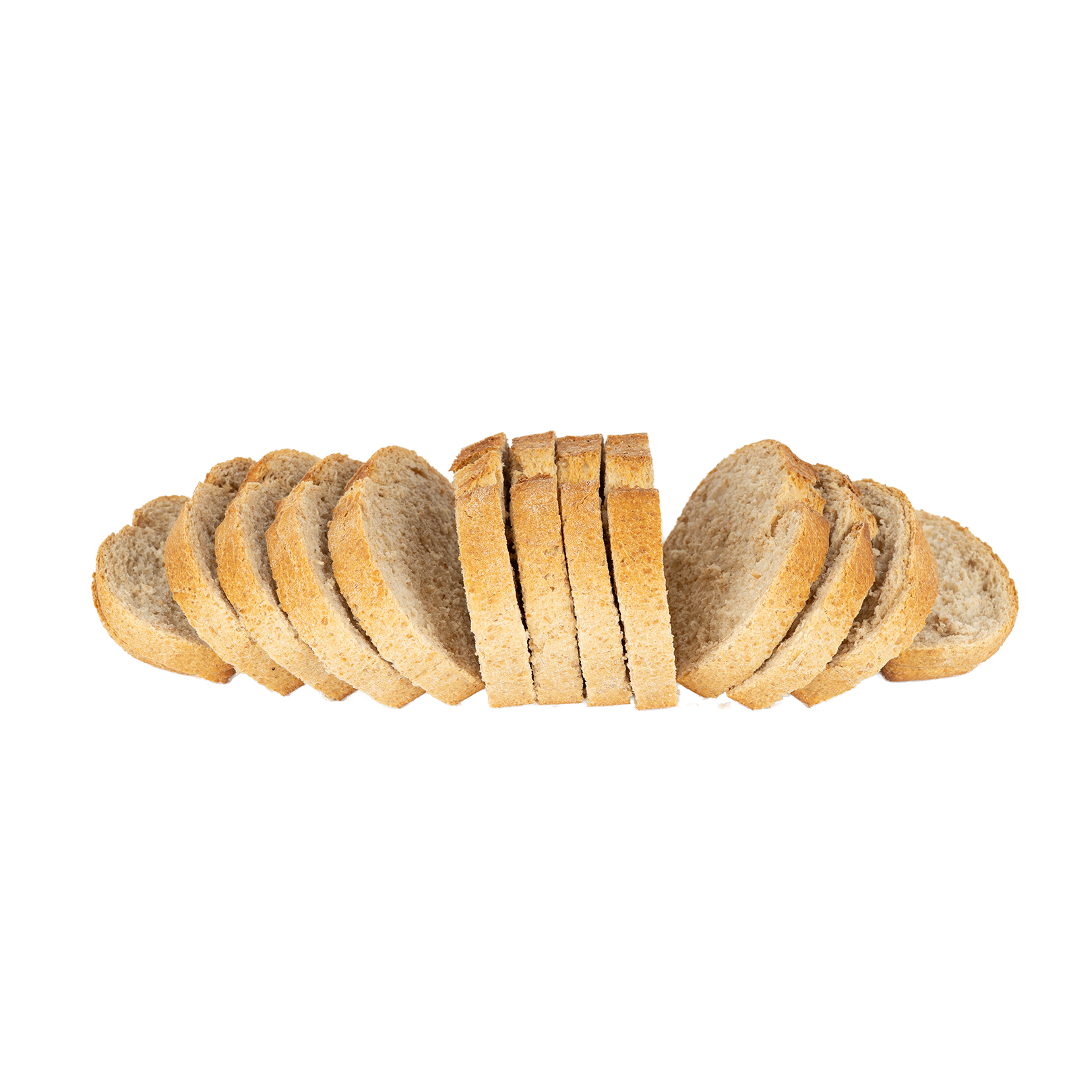 Pan de molde de harina de centeno integral y trigo integral elaborado con masa madre