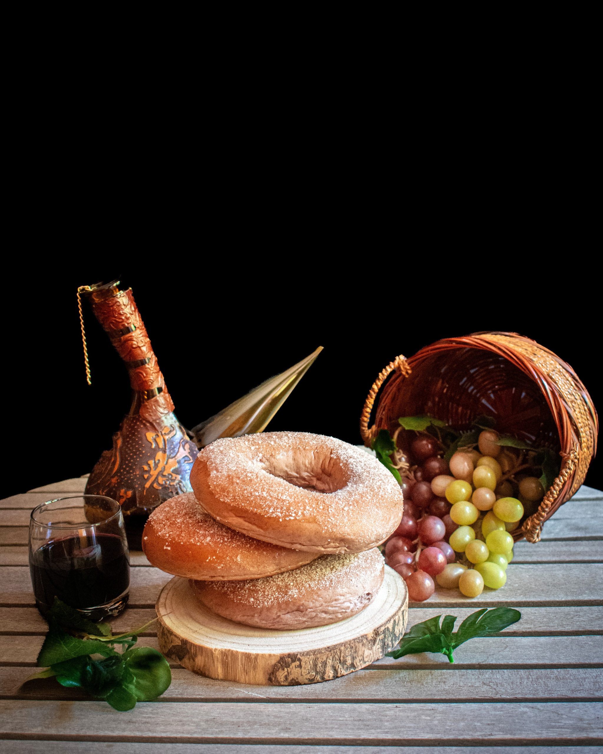 Rollos de mosto tradicionales Rollos de mosto artesanales elaborados para la temporada de vendimia